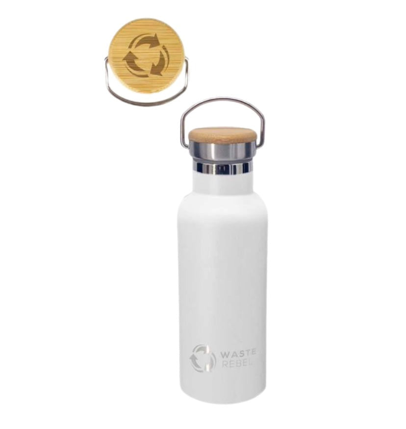 Weiße 500 ML Edelstahl Thermosflasche